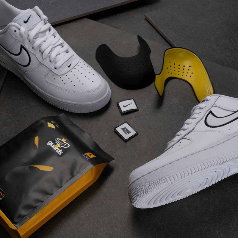 فواید استفاده از گارد جلو کتونی و قالب نگهدارنده کفش؛ بررسی محافظت از فرم جلوی کتونی، به‌ویژه در کفش‌های برند دار.