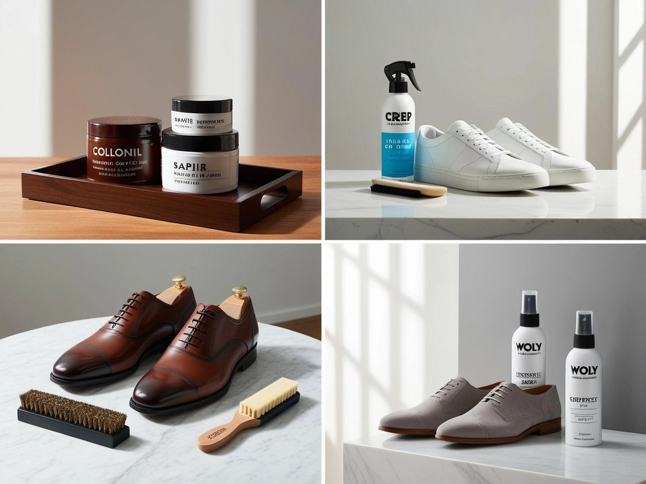معرفی ۱۰ محصول ضروری برای مراقبت از کفش در خانه به همراه بهترین راهکارهای نگهداری کفشها