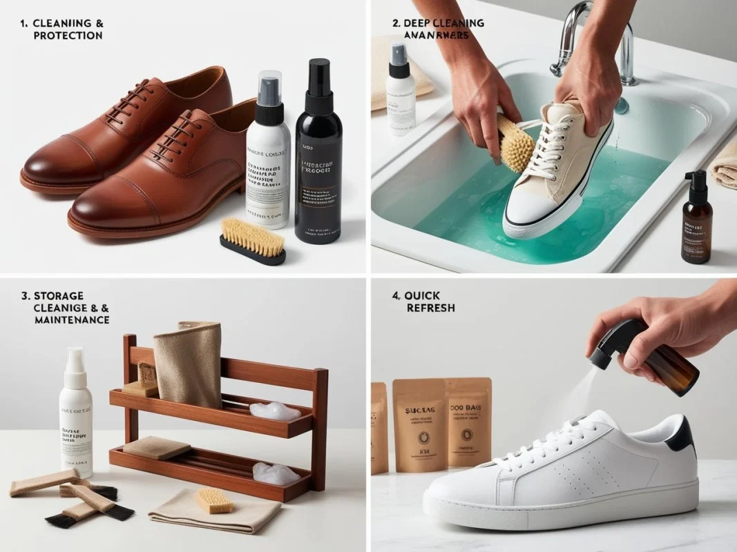 ۱۰ محصول ضروری برای مراقبت از کفش در خانه: بهترین راهکارهای نگهداری