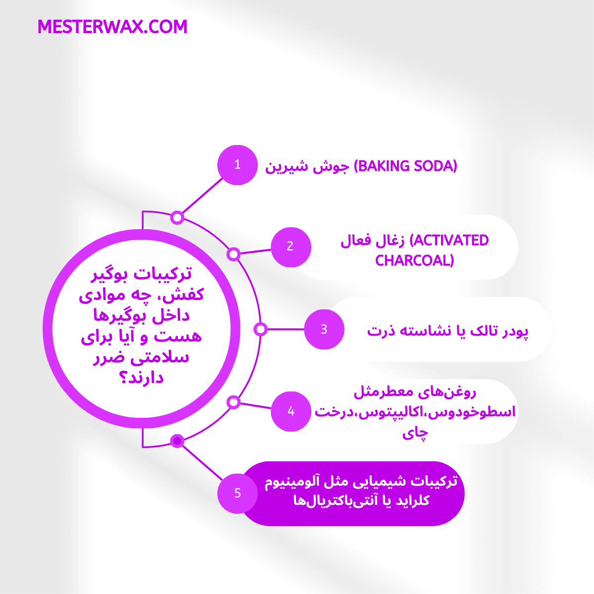 ترکیبات بوگیر کفش